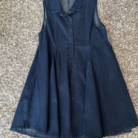 Reborn a-line denim dress - Picture 2 of 2